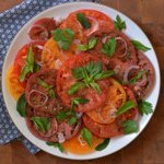 Recipe: Heirloom Tomato Salad with Pomegranate-Sumac Dressing
