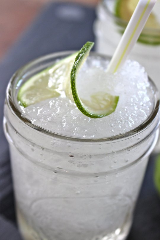 Frozen Gin and Tonic Cocktail
