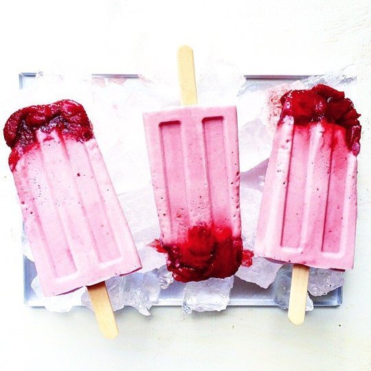 Instagram Berry Popsicles 
